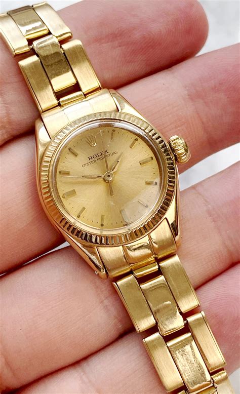 ladies vintage gold rolex watch